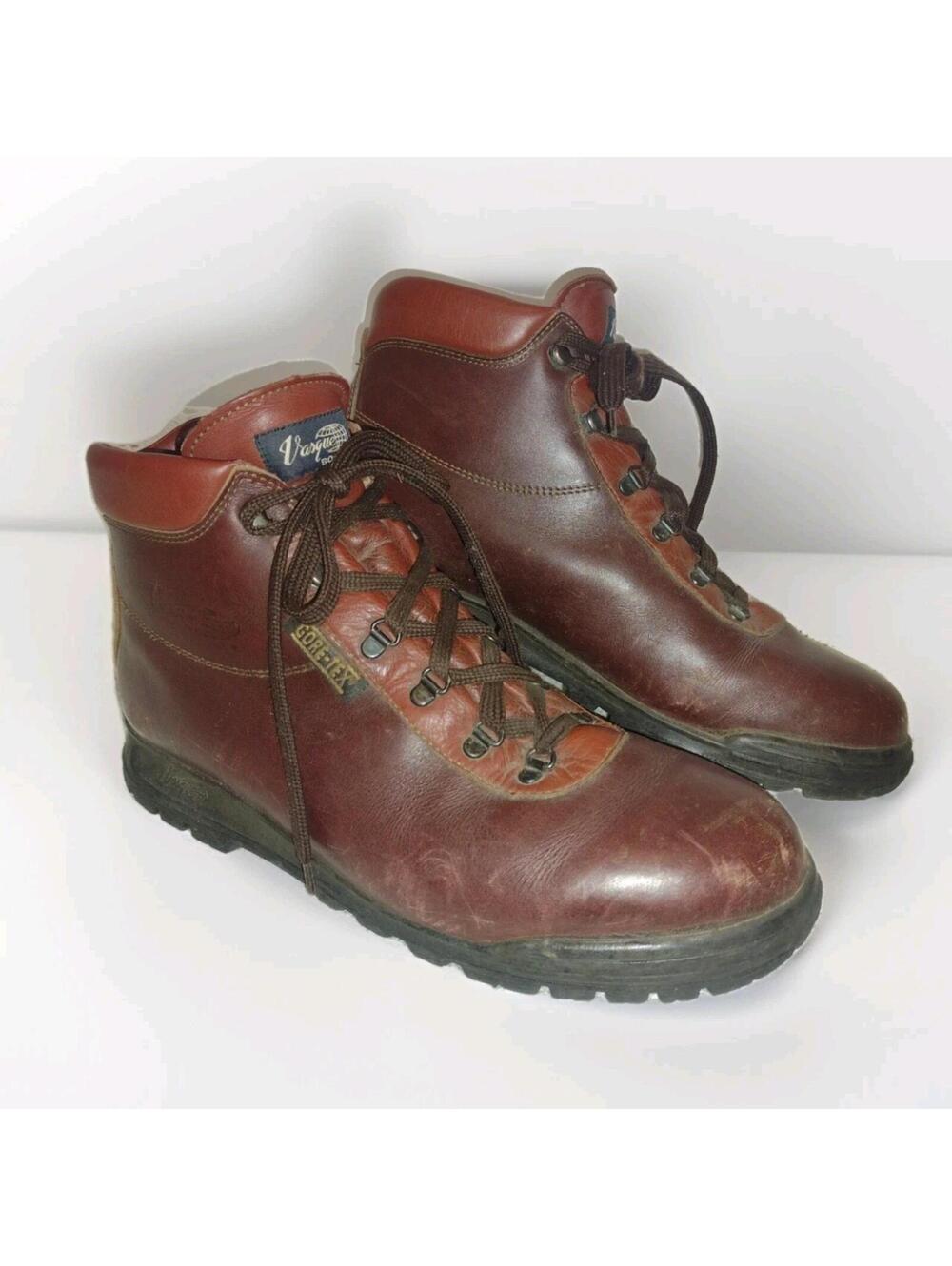 Vasque Skywalk Leather Hiking Boots Brown Gore‑Tex USA Made Mens 12 Skywalk Sole